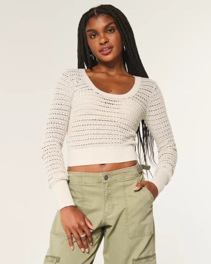 Stitchy Scoop Sweater,Stitchy Scoop Sweater Stitchy Scoop Sweater,Stitchy Scoop Sweater
