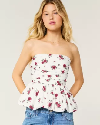 Strapless Bubble Top,Strapless Bubble Top