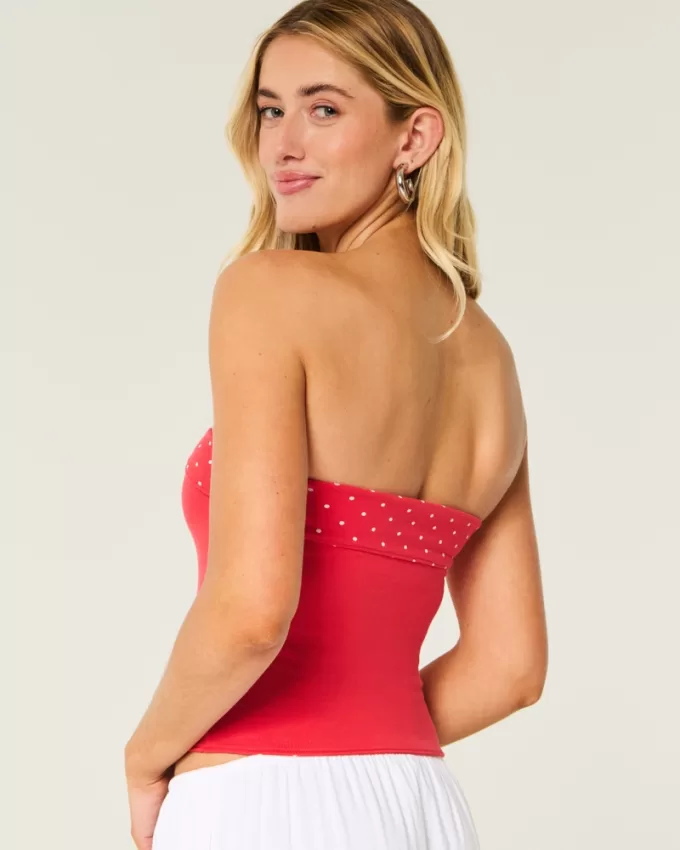 Strapless Reversible Foldover Tube Top,Strapless Reversible Foldover Tube Top Strapless Reversible Foldover Tube Top,Strapless Reversible Foldover Tube Top