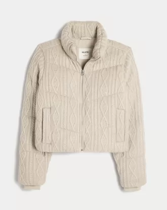 Sweater-Knit Mini Puffer Jacket,Sweater-Knit Mini Puffer Jacket Sweater-Knit Mini Puffer Jacket,Sweater-Knit Mini Puffer Jacket