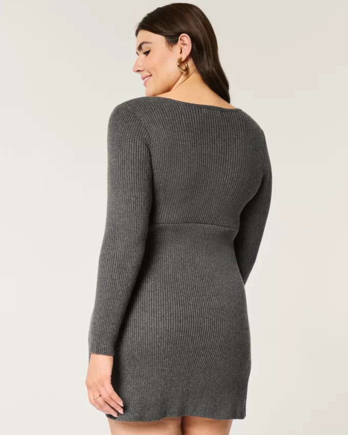 Sweater-Knit Skater Mini Dress,Sweater-Knit Skater Mini Dress Sweater-Knit Skater Mini Dress,Sweater-Knit Skater Mini Dress
