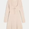 Sweater-Knit Skater Mini Dress,Sweater-Knit Skater Mini Dress Sweater-Knit Skater Mini Dress,Sweater-Knit Skater Mini Dress