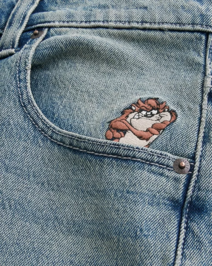 Taz Graphic Medium Wash Super Baggy Denim Shorts,Taz Graphic Medium Wash Super Baggy Denim Shorts Taz Graphic Medium Wash Super Baggy Denim Shorts,Taz Graphic Medium Wash Super Baggy Denim Shorts