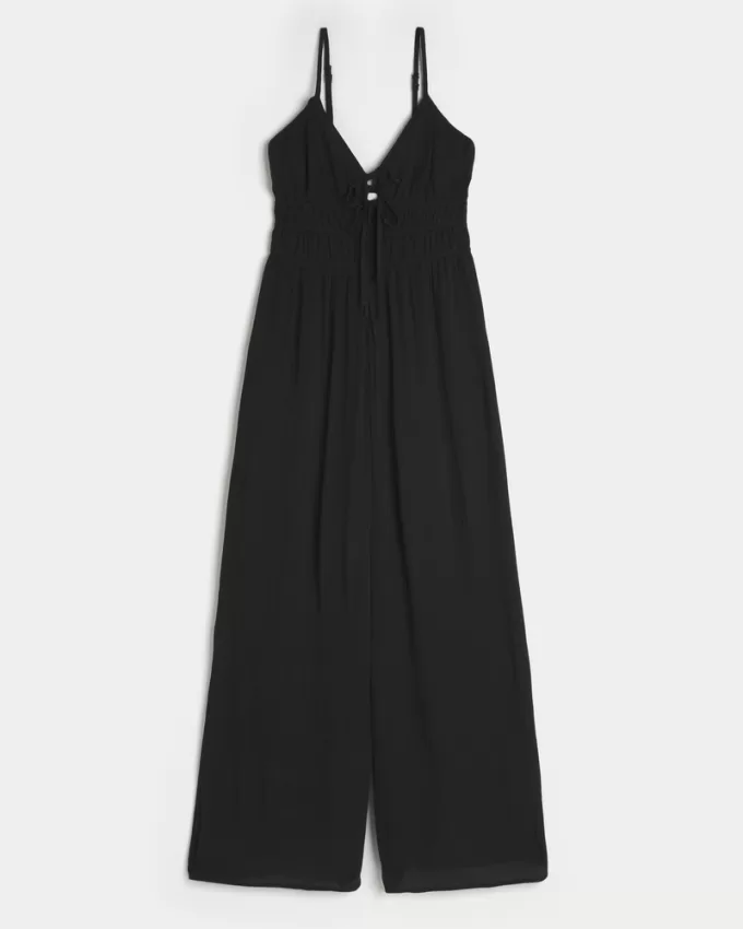 Tie-Front Jumpsuit,Tie-Front Jumpsuit Tie-Front Jumpsuit,Tie-Front Jumpsuit