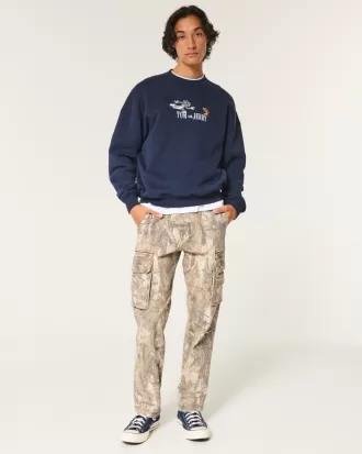 Tom and Jerry Graphic Crew Sweatshirt,Tom and Jerry Graphic Crew Sweatshirt Tom and Jerry Graphic Crew Sweatshirt,Tom and Jerry Graphic Crew Sweatshirt