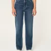 Ultra High-Rise Dark Wash 90s Straight Jeans,Ultra High-Rise Dark Wash 90s Straight Jeans