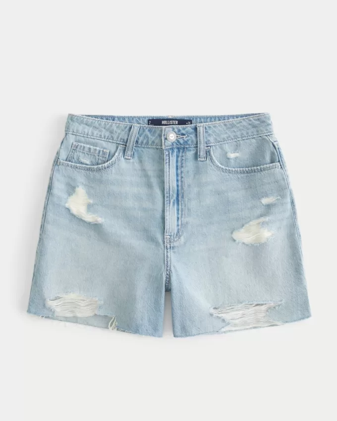 Ultra High-Rise Ripped Light Wash Denim Shorts 5″,Ultra High-Rise Ripped Light Wash Denim Shorts 5″ Ultra High-Rise Ripped Light Wash Denim Shorts 5″,Ultra High-Rise Ripped Light Wash Denim Shorts 5″