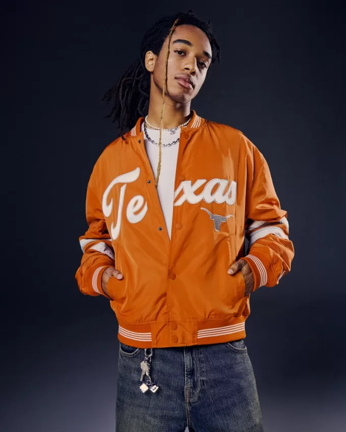 University of Texas Graphic Bomber Jacket,University of Texas Graphic Bomber Jacket University of Texas Graphic Bomber Jacket,University of Texas Graphic Bomber Jacket