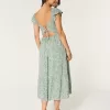 V-Waist Open Back Midi Dress,V-Waist Open Back Midi Dress V-Waist Open Back Midi Dress,V-Waist Open Back Midi Dress