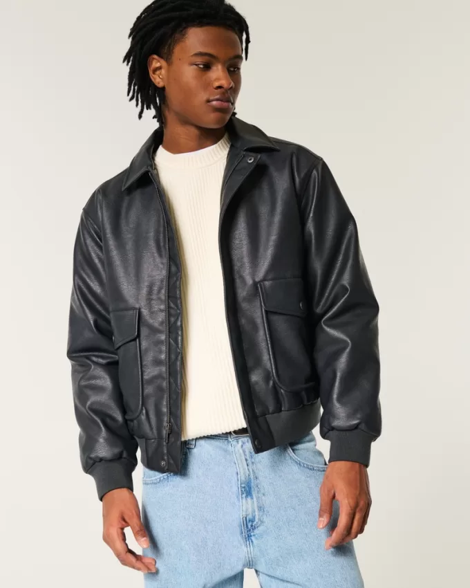Vegan Leather Bomber Jacket,Vegan Leather Bomber Jacket Vegan Leather Bomber Jacket,Vegan Leather Bomber Jacket