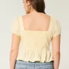 Voile Peplum Top,Voile Peplum Top Voile Peplum Top,Voile Peplum Top