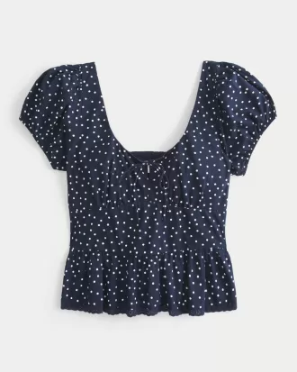 Voile Peplum Top,Voile Peplum Top Voile Peplum Top,Voile Peplum Top