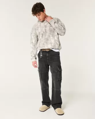 Washed Black Baggy Cargo Jeans,Washed Black Baggy Cargo Jeans Washed Black Baggy Cargo Jeans,Washed Black Baggy Cargo Jeans