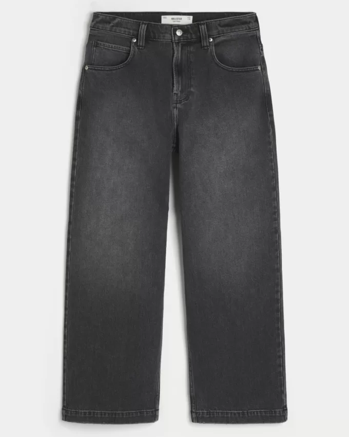 Washed Black Super Baggy Jeans,Washed Black Super Baggy Jeans