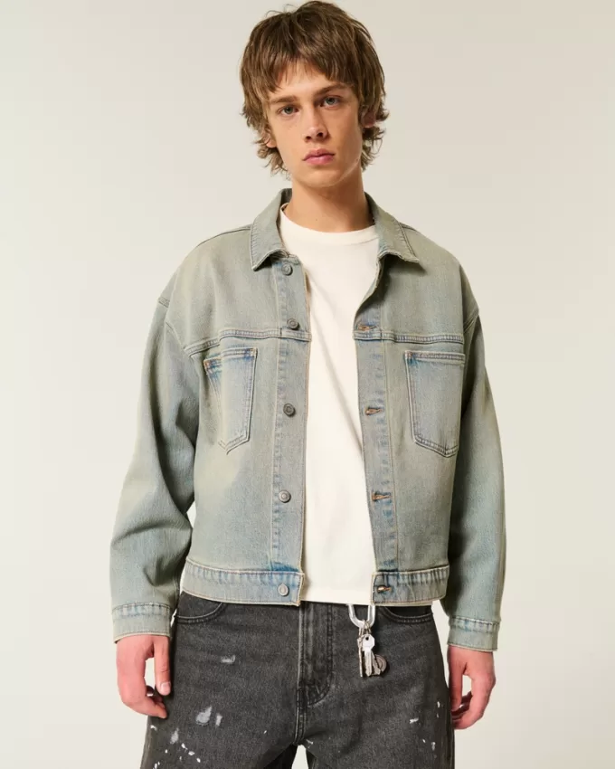 Washed Denim Jacket,Washed Denim Jacket Washed Denim Jacket,Washed Denim Jacket
