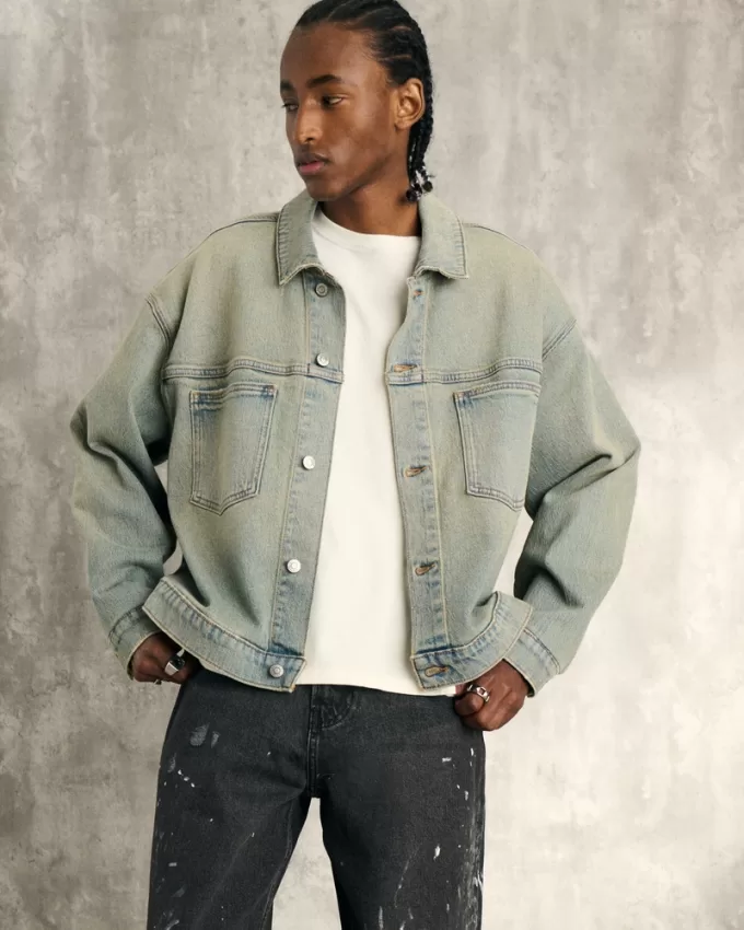 Washed Denim Jacket,Washed Denim Jacket Washed Denim Jacket,Washed Denim Jacket