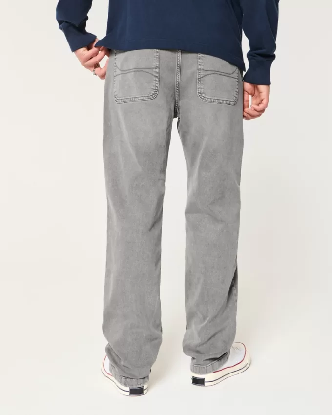 Washed Grey Loose Jeans,Washed Grey Loose Jeans