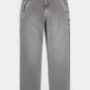 Washed Grey Loose Jeans,Washed Grey Loose Jeans