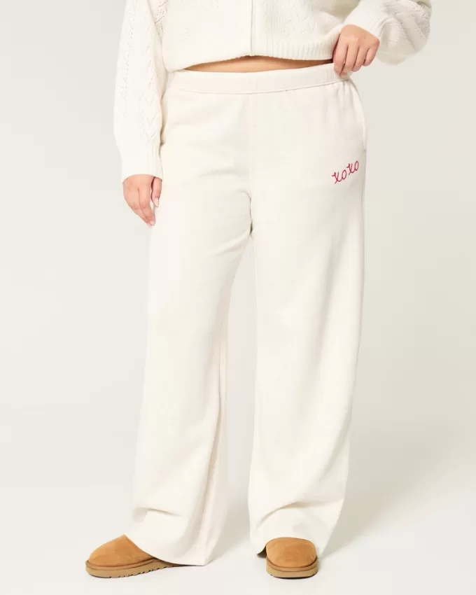 XOXO Graphic Wide-Leg Sweatpants,XOXO Graphic Wide-Leg Sweatpants XOXO Graphic Wide-Leg Sweatpants,XOXO Graphic Wide-Leg Sweatpants