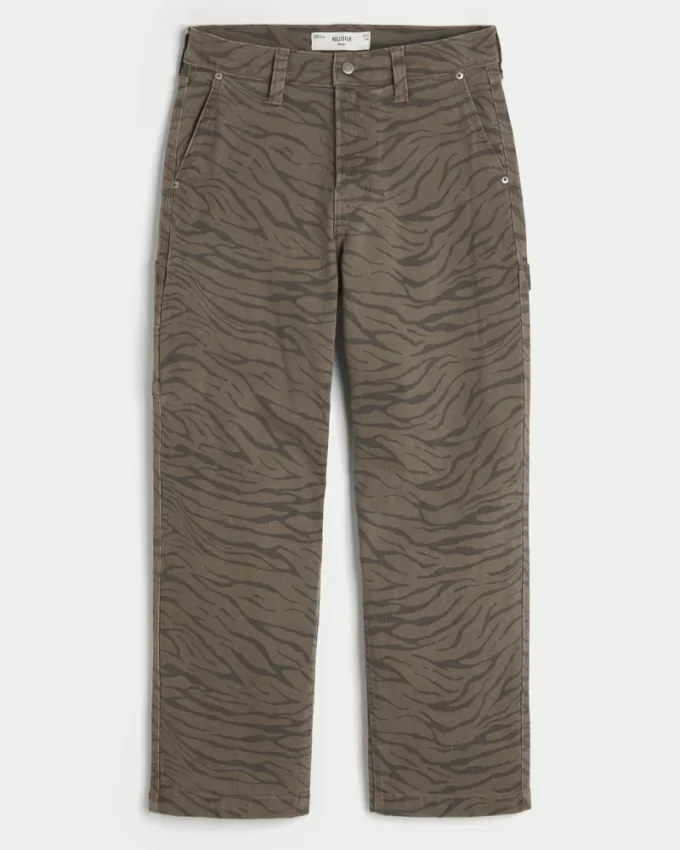 Zebra Print Baggy Painter Jeans,Zebra Print Baggy Painter Jeans Zebra Print Baggy Painter Jeans,Zebra Print Baggy Painter Jeans